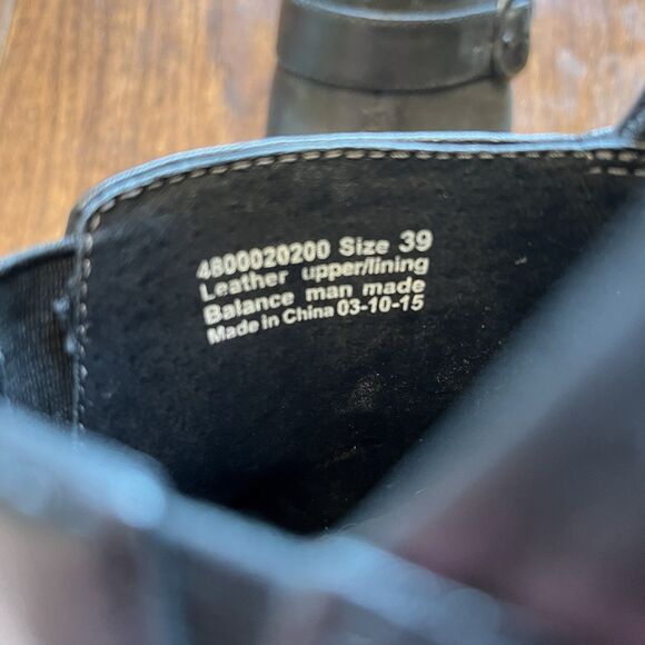 Dansko Slip-on Black Leather Buckle Clog Shoes Size US 8.5/9 EU 39 - Picture 3 of 8
